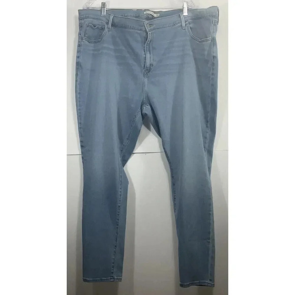 Levi’s 720 High Rise Super Skinny Jeans Size 26W Light Wash - Picture 1 of 11